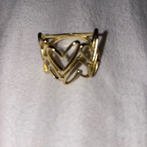 NEW heart gold ring